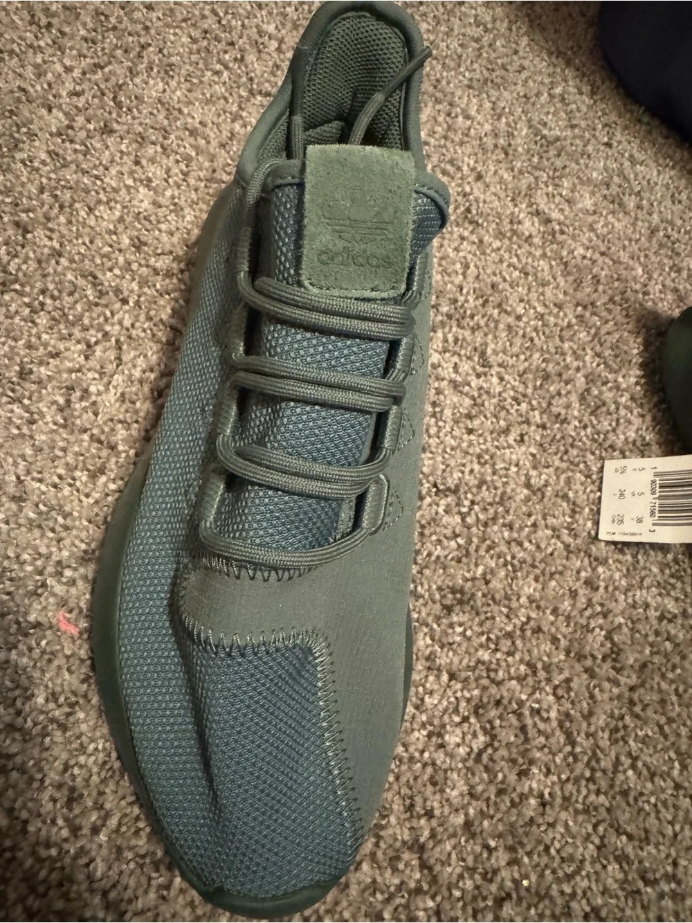 adidas Originals Tubular Shadow J Men's Olive Green Sneakers